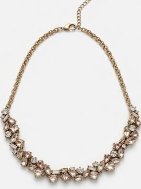 Champagne Crystal Statement Necklace